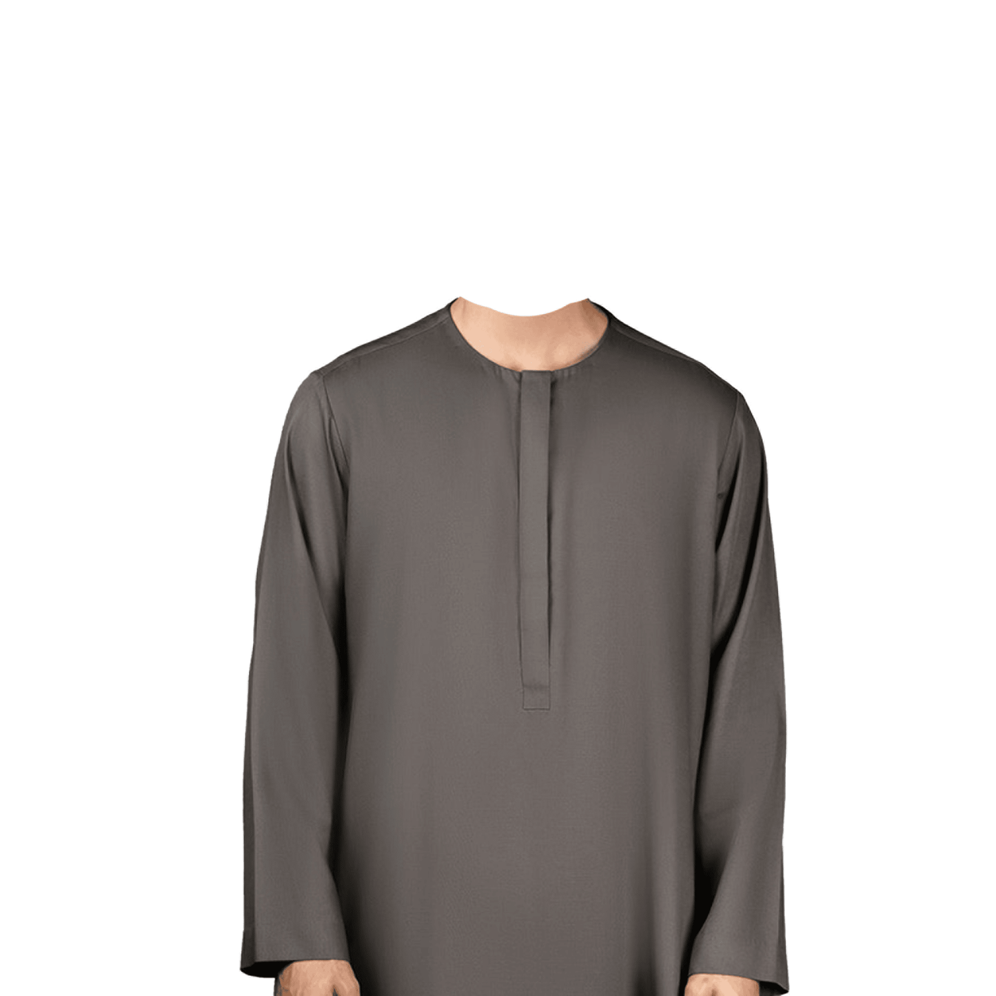 Lamsa Brown Poly Cotton Emirati Thobe Jubba