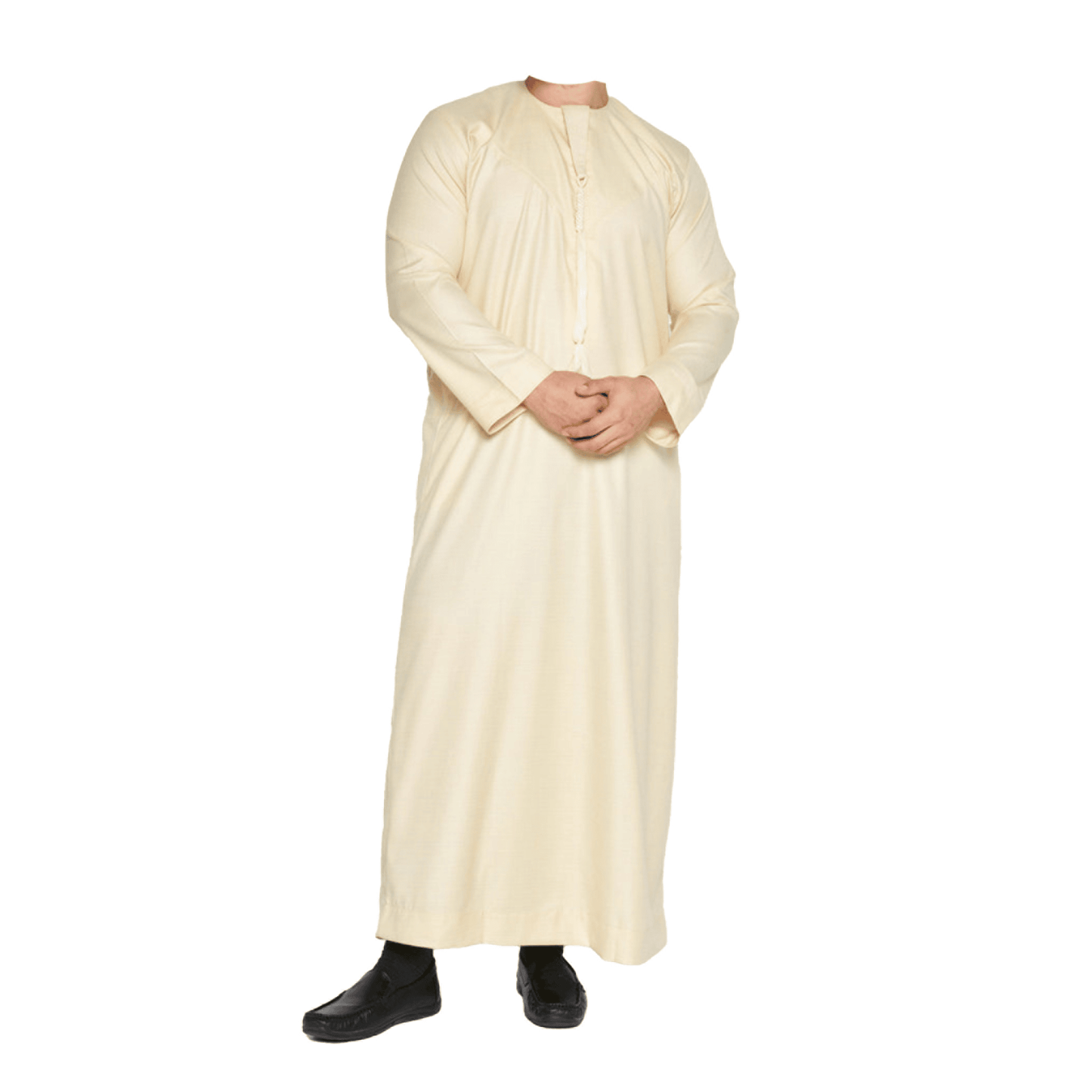 Lamsa Cream Poly Cotton Emirati Thobe Jubba