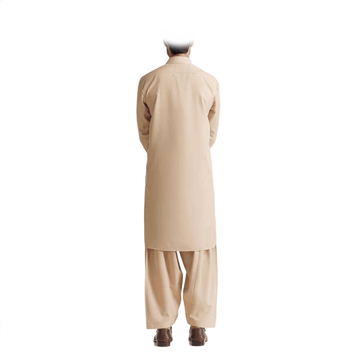 Lamsa Beige Shalwar Kameez Pajama Kurta