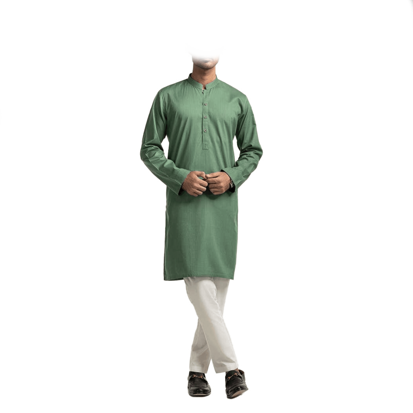 Share Green Basic Kurta KR-PLN24-023