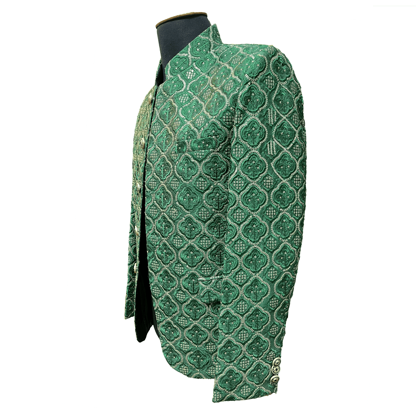 Dahab Green Men's Groom Wedding Indian Prince Coat