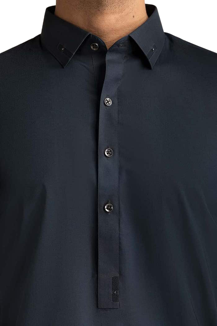 Lamsa Black Collar Shalwar Kameez Pajama Kurta
