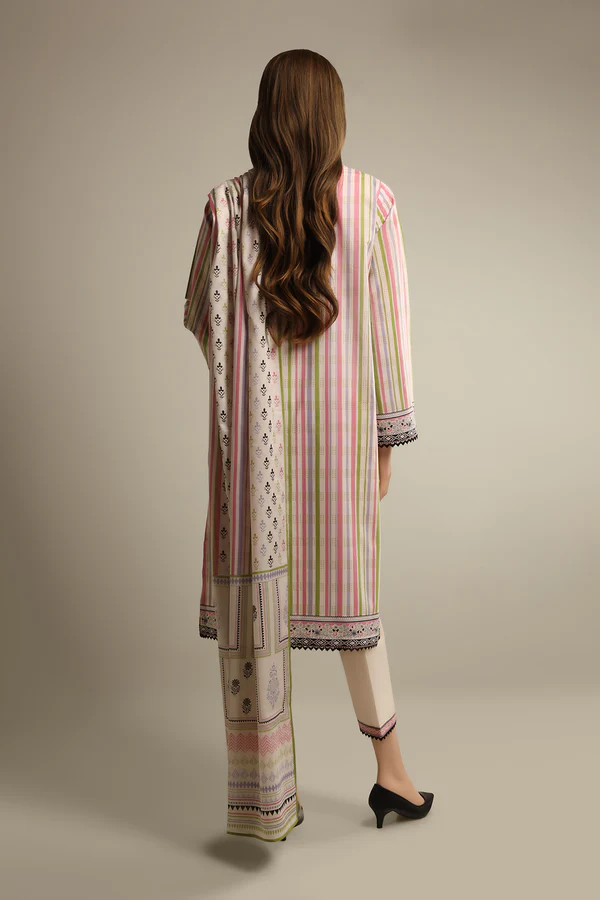 SAYA Lawn 3-Piece Unstitched Embroirdered Collection SKU: 43589