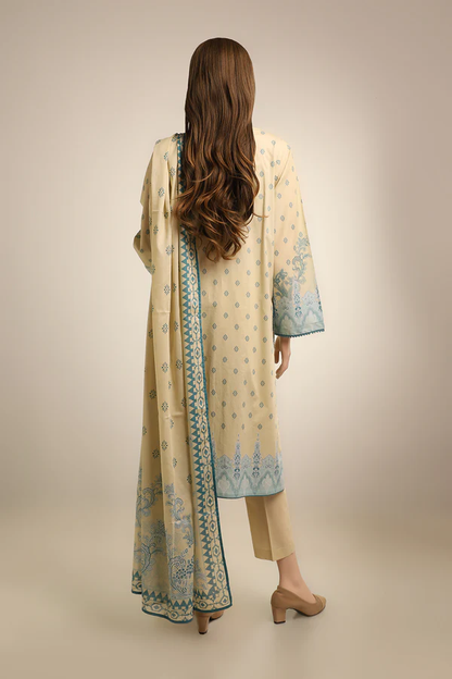 SAYA Lawn 3-Piece Unstitched Embroirdered Collection SKU: 46143