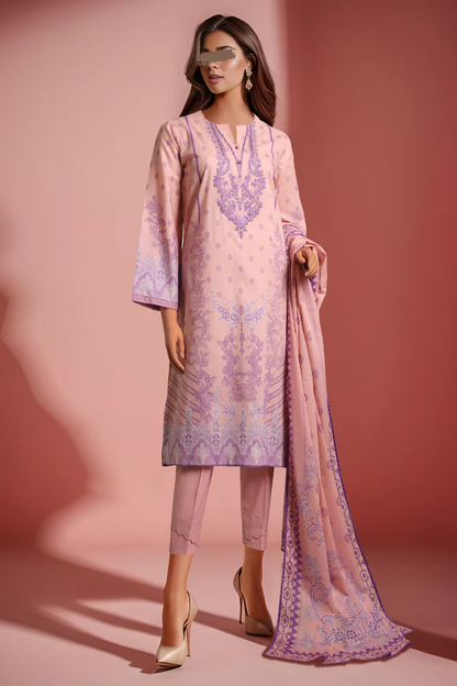 SAYA Lawn 3-Piece Unstitched Embroirdered Collection SKU: 49870