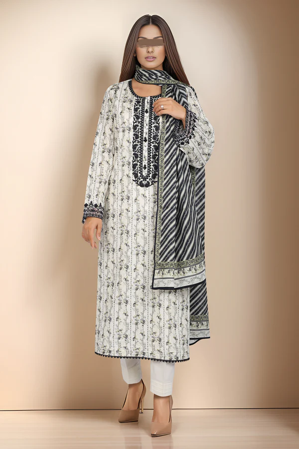 SAYA Lawn 3-Piece Unstitched Embroirdered Collection SKU: 52667