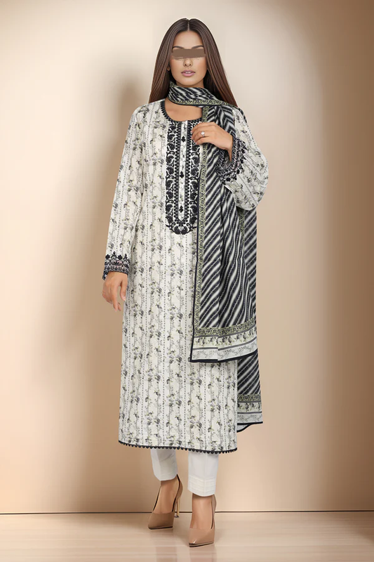 SAYA Lawn 3-Piece Unstitched Embroirdered Collection SKU: 52667