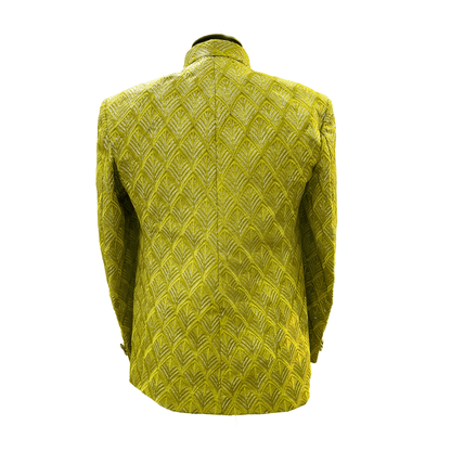 Dahab Lime Green Mens Groom Wedding Indian Prince Coat