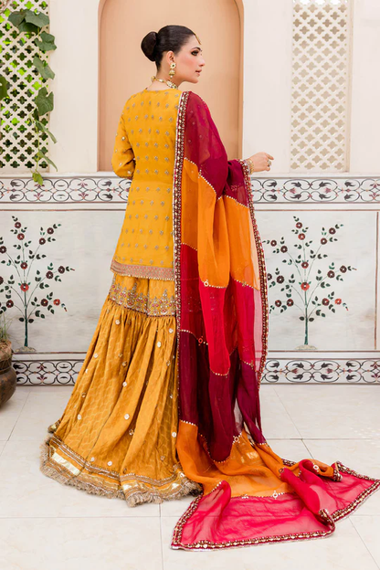 Maria B. Couture Mustard Yellow MC-905