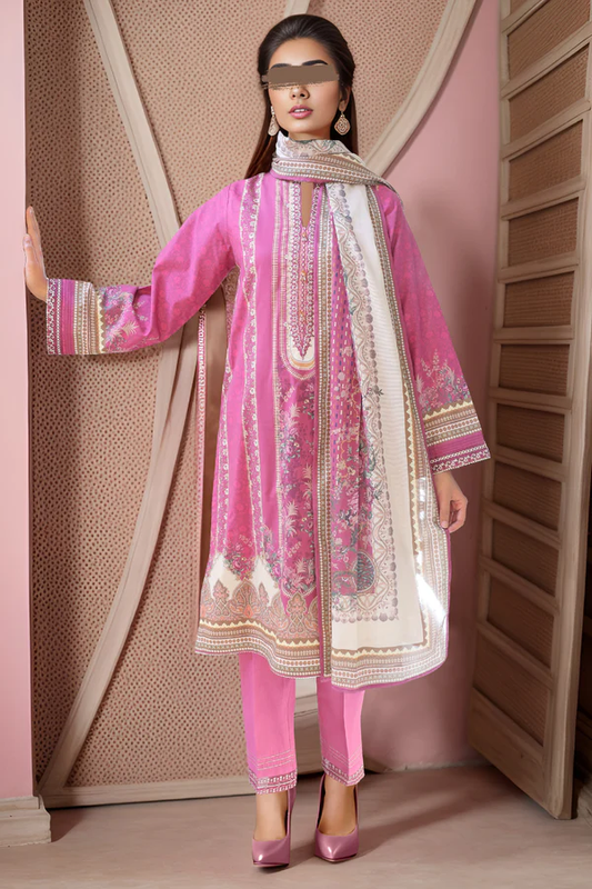 SAYA Lawn 3-Piece Unstitched Embroirdered Collection SKU: 49482