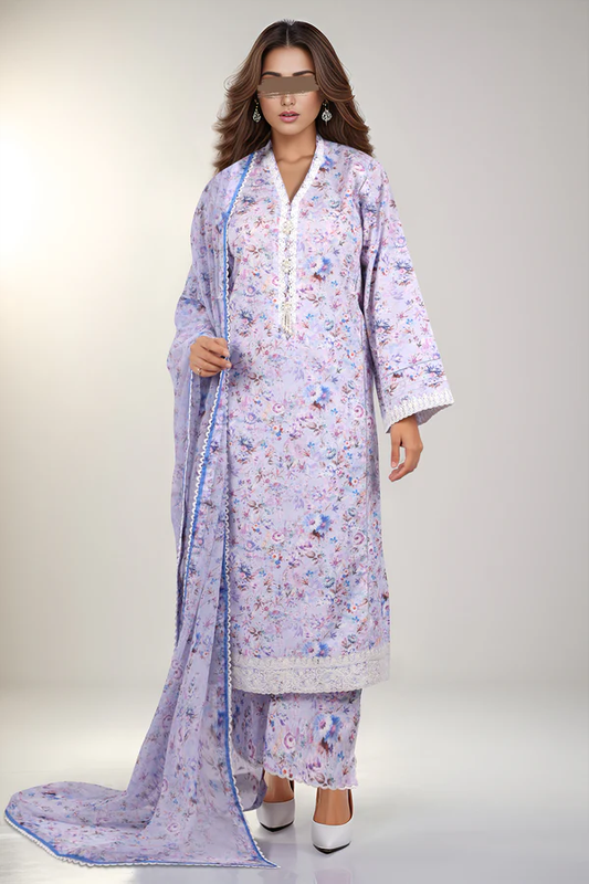 SAYA Lawn 3-Piece Unstitched Embroirdered Collection SKU: 52649