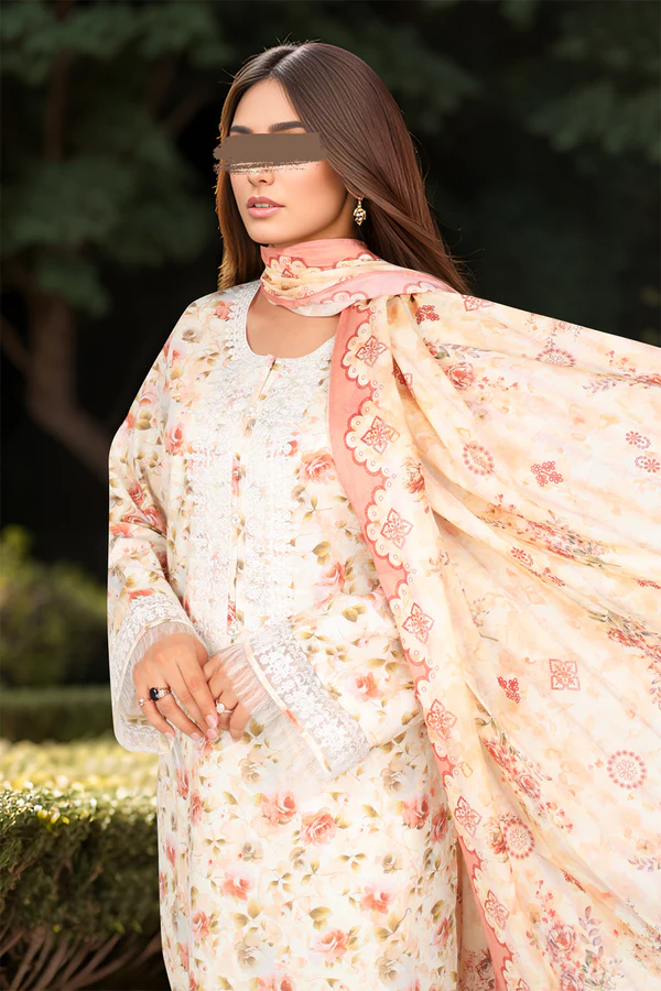 SAYA Lawn 3-Piece Unstitched Embroirdered Collection SKU: 52420
