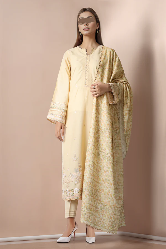 SAYA Lawn 3-Piece Unstitched Embroirdered Collection SKU: 52416