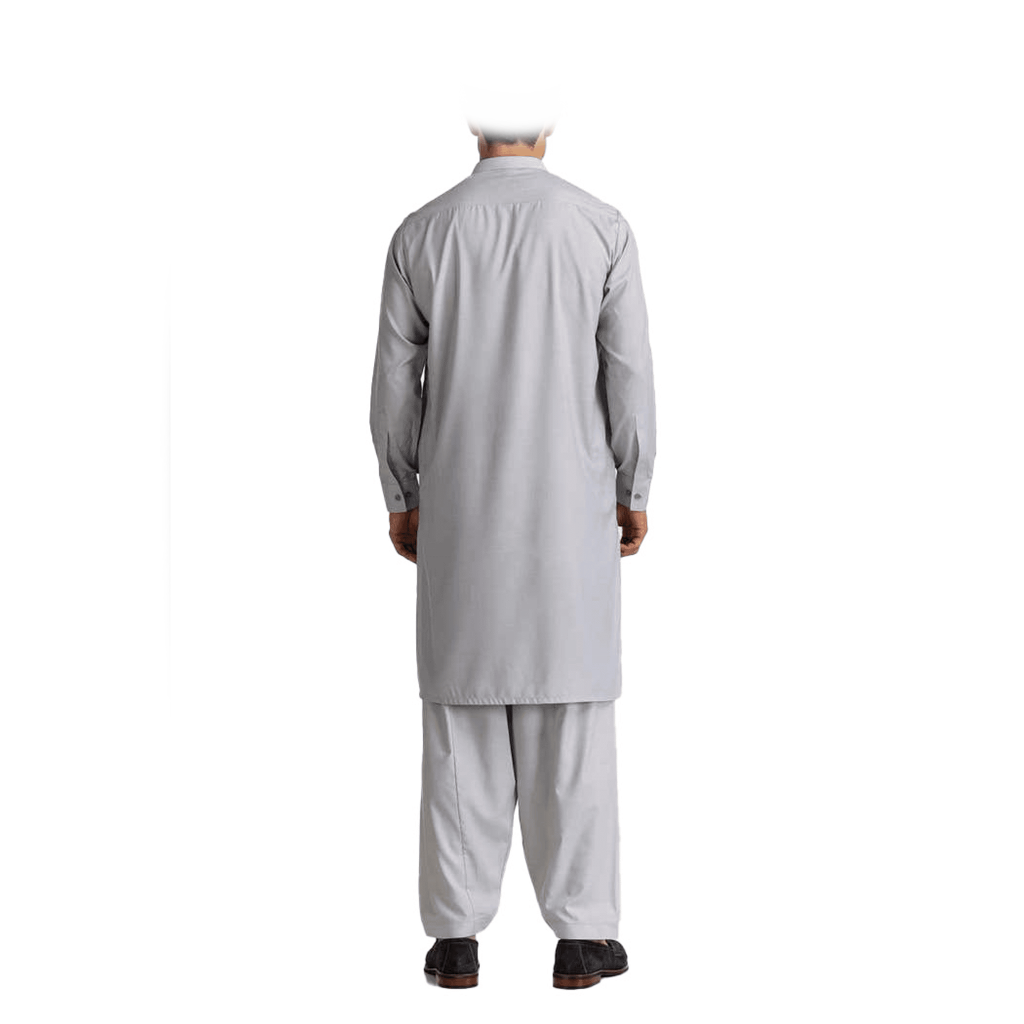 Lamsa Men's Ash Grey Shalwar Kameez Suit